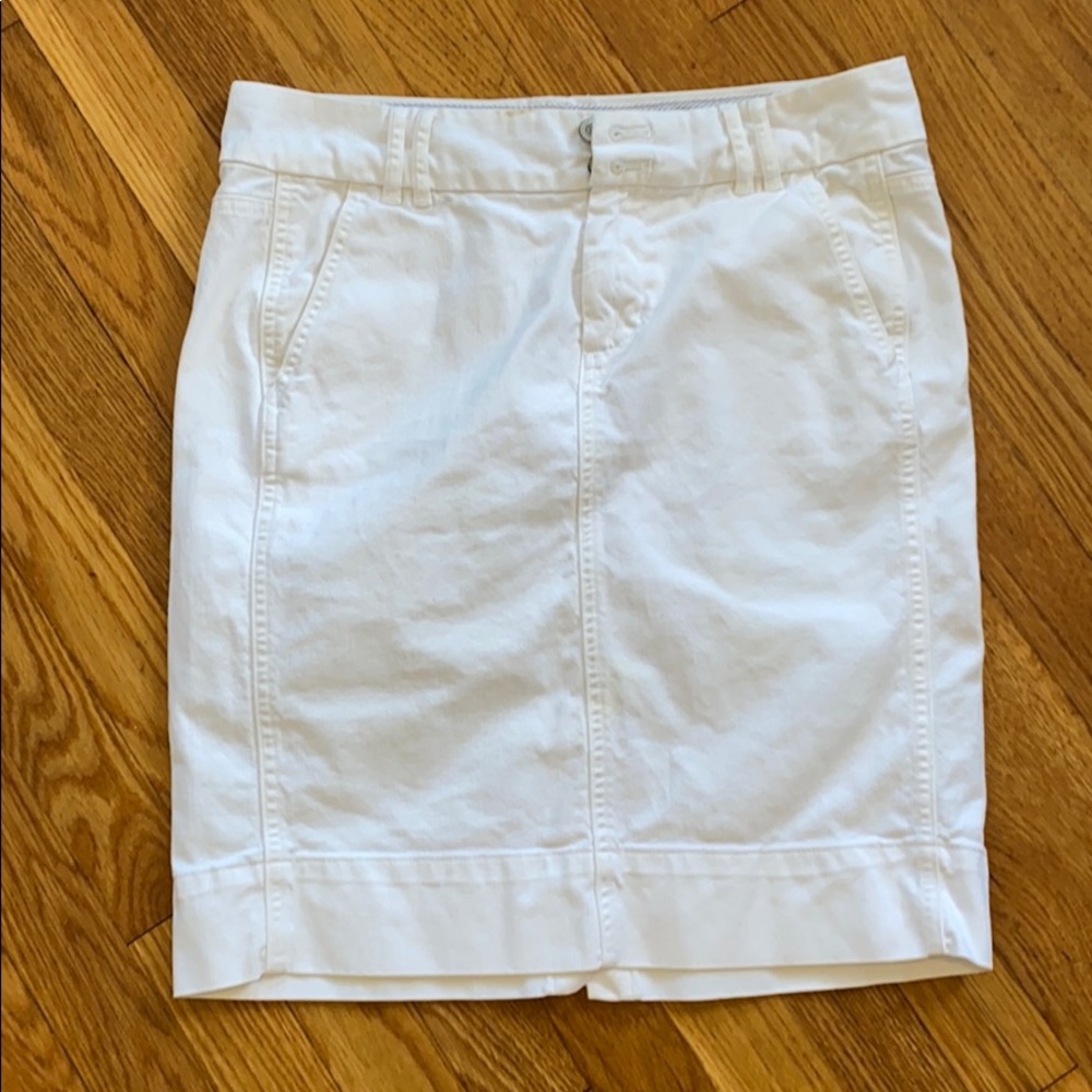 GAP 1969 white denim pencil skirt - women’s 4